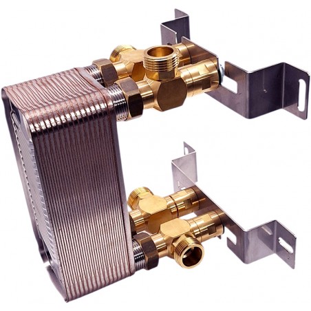 plattenwärmeübertrager fussbodenheizung mit Halterung Nordic Tec Ba-16-32 DE6