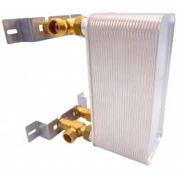 Wandbefestigung + Verschraubungsteile für Plattenwärmetauscher - 1" (DN25)