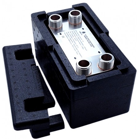 wärmetauscher gasheizung 20 kW mit Isolierung Nordic Tec Ba-16-40 DE4