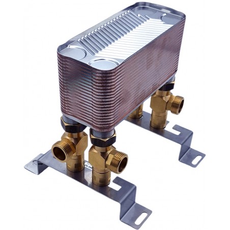 wärmetauscher für holzofen 20 kW mit Wand-Befestigung Nordic Tec Ba-16-40 DE4