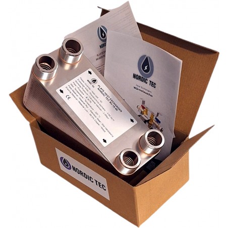 wärmetauscher als heizung mit Instruktion Nordic Tec Ba-16-40 DE4