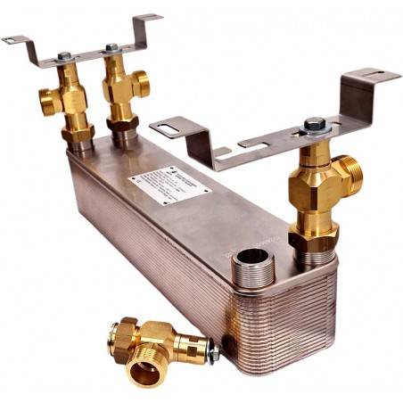 Gegenstrom Wärmetauscher Nordic Tec Ba-60-40 mit Befestigung DE3