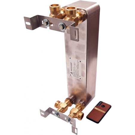 plattenwärmeübertrager Nordic Tec Ba-60-40 mit Halterung AT3