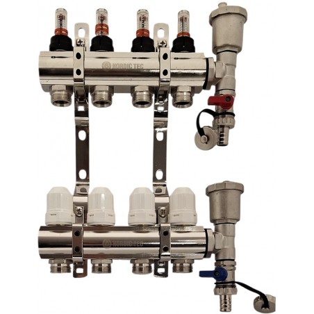 Heizkreisverteiler FBH Verteiler - 4 Kreise