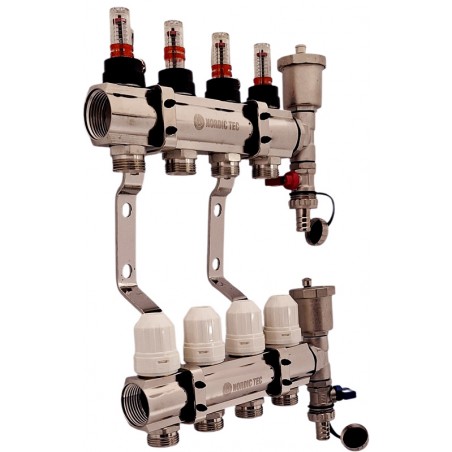fußbodenheizung verteiler 4 kreise Nordic Tec SET RS-CO-4-DE32