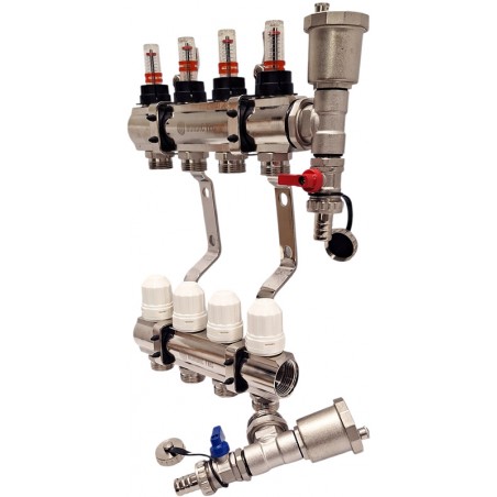 heizkreisverteiler 4 kreise Nordic Tec VOLL-SET AT3