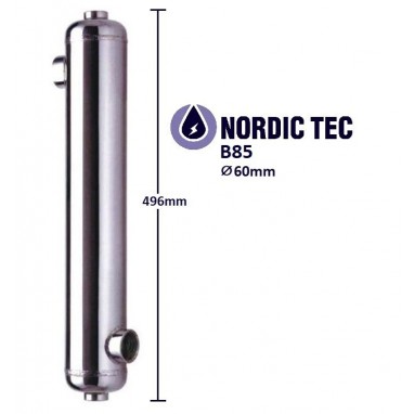 Schwimmbadwärmetauscher PoolWärmetauscher NORDIC tec B85 25kW