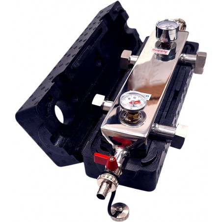 Hydraulische Weiche Nordic Tec 50 kW + Manometer / Thermometer DE2