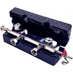 Hydraulische Weichen 1" 50kW mit Manometer & Thermometer Druckmessgerät 2