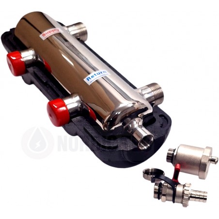 Hydraulische Weiche heizung mit Ventilen Nordic Tec DE1