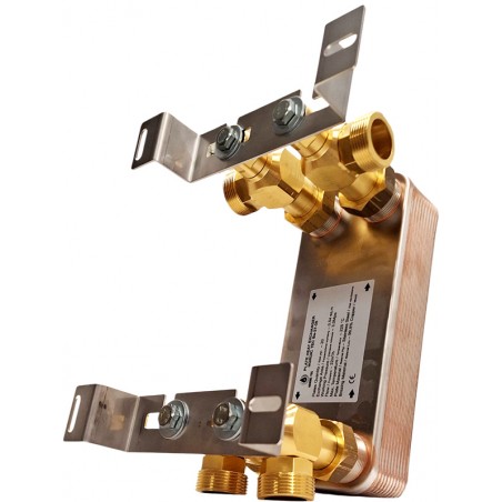 fernwärme plattenwärmetauscher mit Halter Nordic Tec DE2 Ba-27-20 5/4"