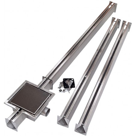 bodenablauf garage befahrbar 3m Nordic Tec mit full-inox deckel