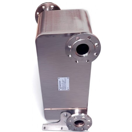 Flansch-Wärmetauscher 64 Platten Flanschanschlüss 2,5" Nordic Tec Fa-210-64