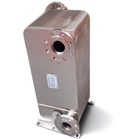 Flansch-Plattenwärmetauscher 64 Platten Flanschanschlüss 2 1/2" Nordic Tec Fa-210-64