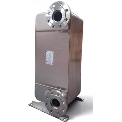 Flansch-Plattenwärmetauscher 80 Platten Flanschanschlüss 2 1/2" Nordic Tec Fa-210-80 2