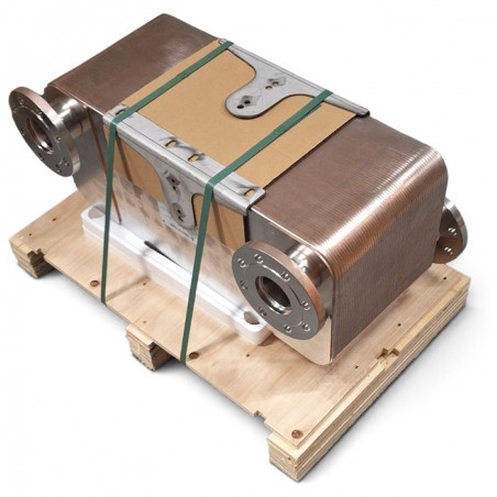 Platten-wärmetauscher mit Flanschanschlüssen 94 Platten - Lieferung Nordic Tec