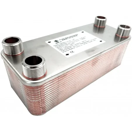 Wärmetauscher mit größerem 5/4" Anschluss 30 Platten