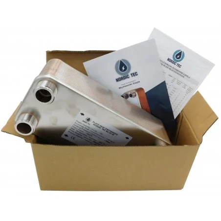Wärmetauscher mit 40 Platten 5/4" NORDIC TEC Ba-27-40