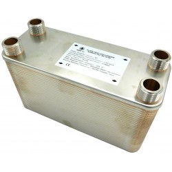 Edelstahl Wärmetauscher Plattenwärmetauscher NORDIC TEC 25-85kW mit Isolierung 
