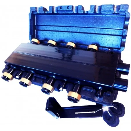 Heizkreisverteiler mit integrierter hydraulischer Weiche 2+2