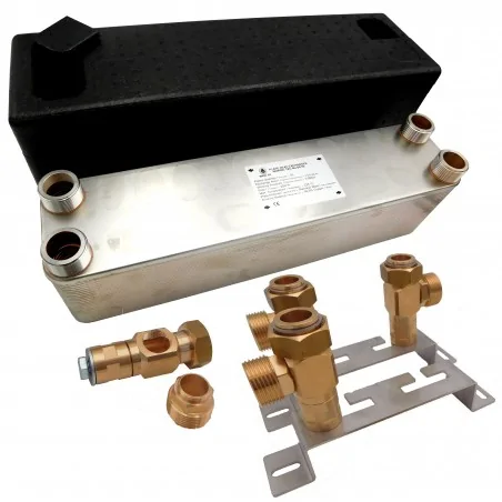 Plattenwärmetauscher für Wärmepumpe 20 kW Ba-60-40