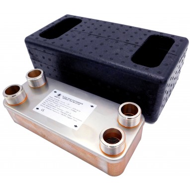 15-Platten-Wärmetauscher mit Isolierung