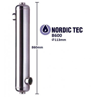 Schwimmbad Wärmetauscher NORDIC Tec B600 175kW