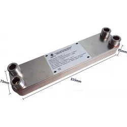 Plattenwärmetauscher 13 kW 12 Platten