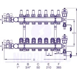 danfoss heizkreisverteiler 7 kreise 2