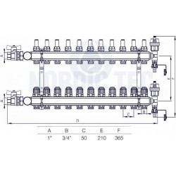 bodenheizverteiler 11 kreise Heizkreisverteiler Komplett - 11 Heizkreise 2