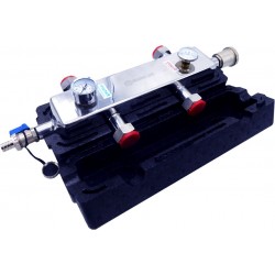 Hydraulische Weichen 1" 50kW mit Manometer & Thermometer Druckmessgerät 2