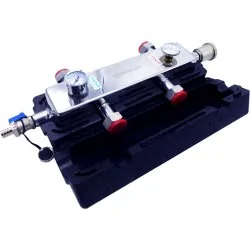 Hydraulische Weichen 1" 50kW mit Manometer & Thermometer Druckmessgerät 2