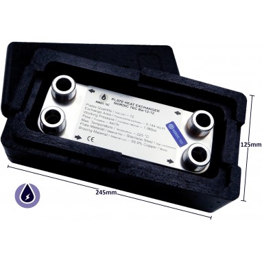 Wie groß ist die Isolierung des Ba-12-12-Wärmetauschers