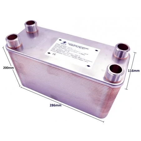 Wärmetauscher 450 kW Nordic Tec Monoblock-Wärmepumpe