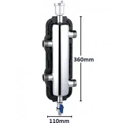 Klassische hydraulische Weiche für 2 Kreisläufe - 50 kW 2