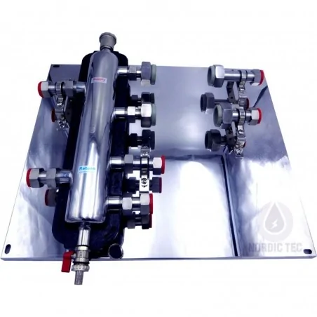 Hydraulische Weiche SNT25 auf der Platte 3 kreise