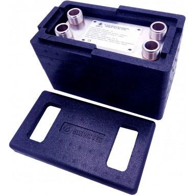 Plattenwärmetauscher NORDIC Ba-12-60 3/4" 130kW Isolierung