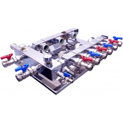 Hydraulische Weiche Heizkreisverteiler 3 Kollektor Nordic Tec