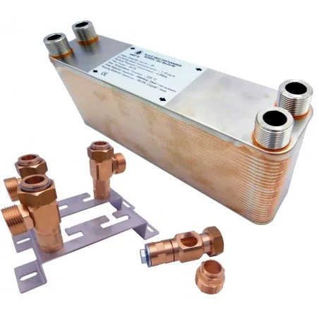 PLATTENWÄRMETAUSCHER NORDIC TEC Ba-60-80 1 1/2" 880KW wandhalterung