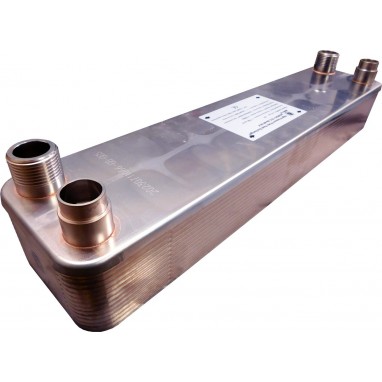 Plattenwärmetauscher Kältemittel-Wasser Ba-68-10-F 0,68m²