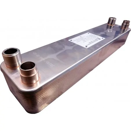 Plattenwärmetauscher Kältemittel-Wasser Ba-68-10-F 0,68m²
