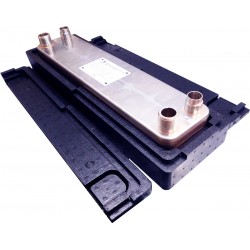 Plattenwärmetauscher Kältemittel-Wasser Ba-68-16-F 1,09m² 2