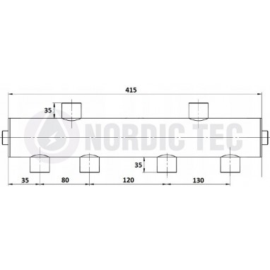 Hydraulische Weiche STN25 für 3 Kreise
