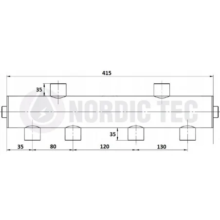 Hydraulische Weiche STN25 für 3 Kreise