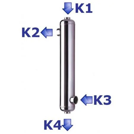 Schwimmbadwärmetauscher NORDIC B1200 352kW Anschlusse