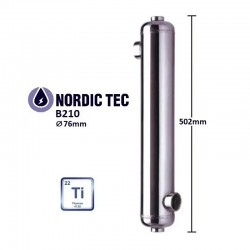 SCHWIMMBAD Titan WÄRMETAUSCHER NORDIC Tec B210-Ti 61kW DE