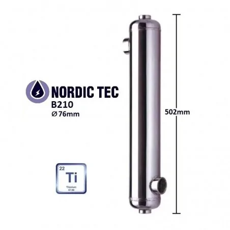 SCHWIMMBAD Titan WÄRMETAUSCHER NORDIC Tec B210-Ti 61kW DE