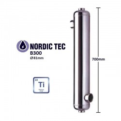 SCHWIMMBAD Titan WÄRMETAUSCHER NORDIC Tec B300-Ti 90kW