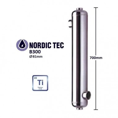 SCHWIMMBAD Titan WÄRMETAUSCHER NORDIC Tec B300-Ti 90kW