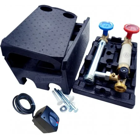 Pumpengruppe mit Mischer und Stellmotor - Fußbodenheizung | Nordic Tec mit 3-Wege-Ventil GPN-3DR